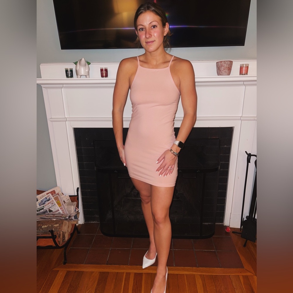 Light Pink Bodycon American Apparel Dress
